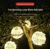 Outdoor Waterproof LED Rattan Ball String Lights for Tree Decoration - Flashing Holiday Lighting for Christmas and Spring Festival
