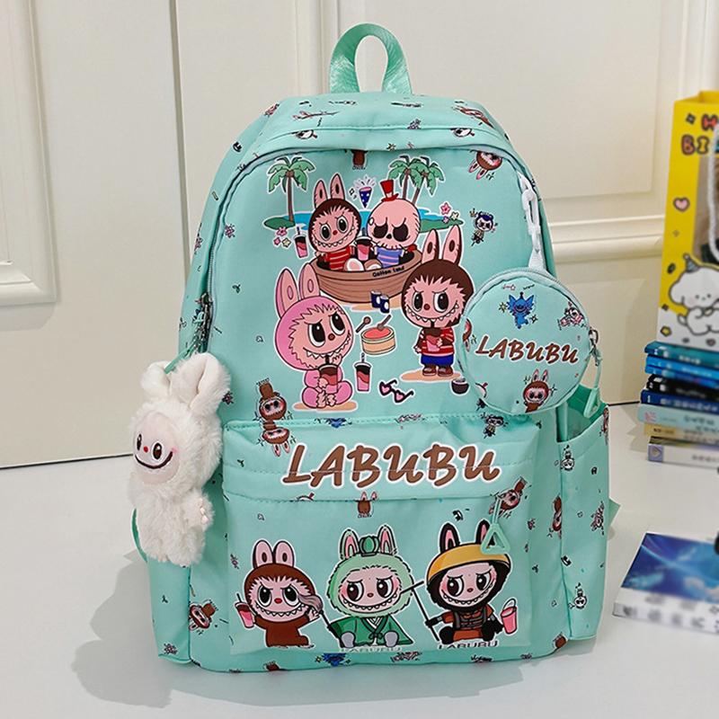 Labubu Kinderrucksack Schultasche Schüler Schultasche Leichter Niedlicher Rucksack Mode Cartoon Rucksack