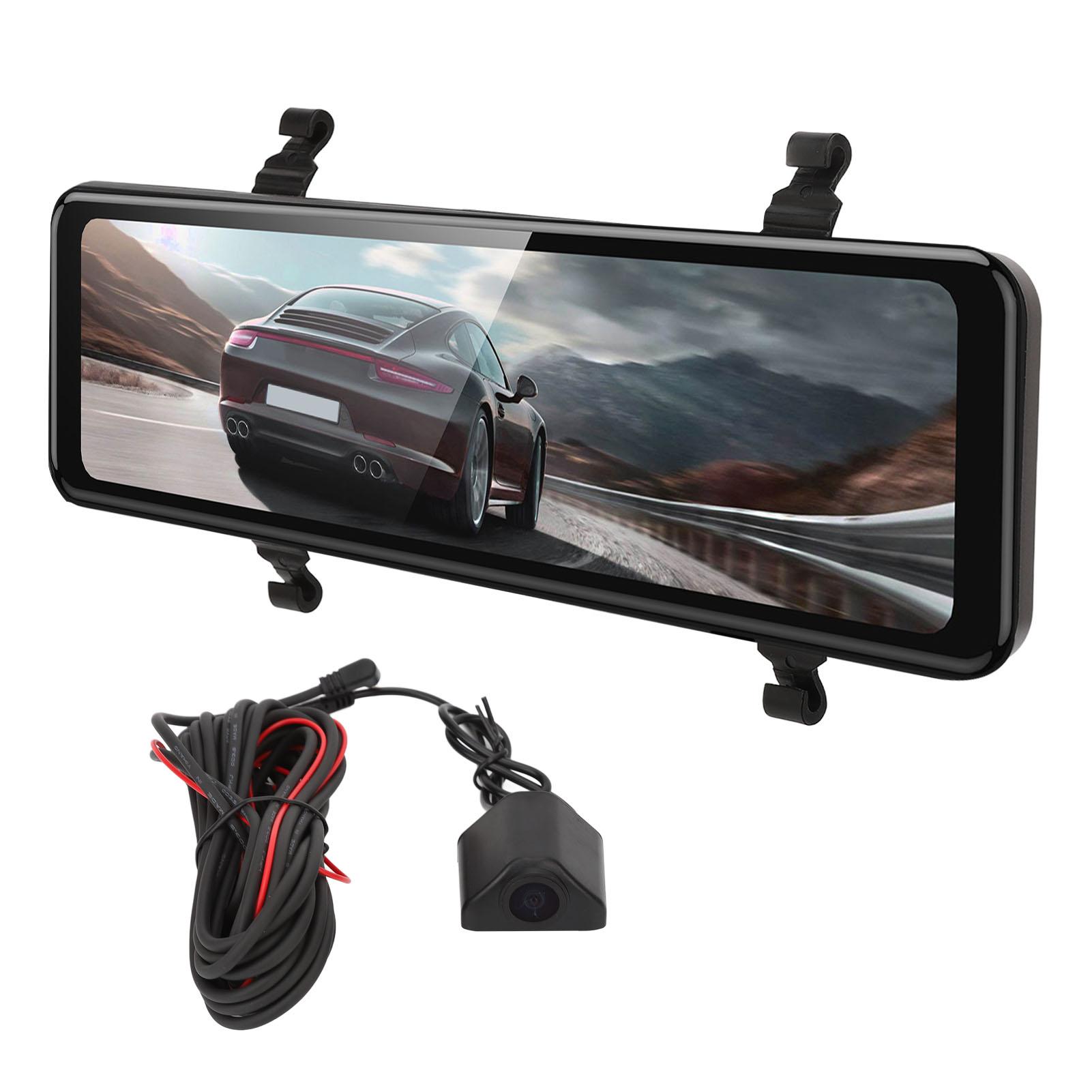 

Внутреннее зеркало заднего вида Камера 11-дюймовый IPS сенсорный экран Передняя и задняя камера для вождения Ночное видение Парковка