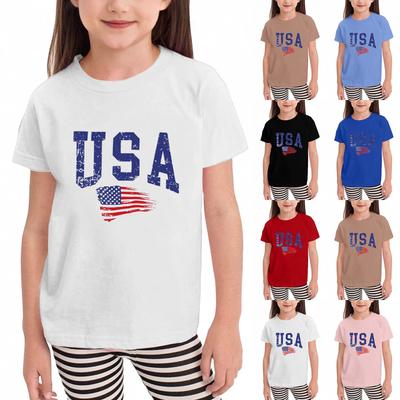 Toddler Girl Boy T-Shirts Kids Top Boys And Girls Printed Short Sleeved T-shirt