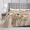 Schattige Bambi deken Cartoon Hert Flanellen Plaid Zomer Airconditioning Decoratie Zacht Warm Bedspreien,