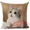 Cat Cushion Cover Kitten Printed Linen Throw Pillows Living Room Sofa Decor Throw Pillows Home Decoration Pillowcase Xcm