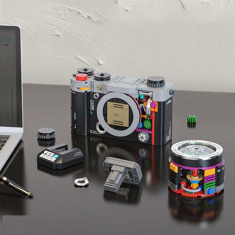 Retro Camera Building Kits Micro Building Blocks Set Model Birthday Gifts for Adult Kids Child Collectible Toys Idea Bricks Sets