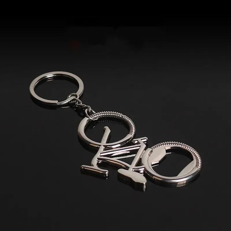 Bicycle Metal Beer Bottle Opener Cute Key Rings For Bike Lover Wedding Anniversary Party Gift Bike Keychain