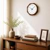 KATOMOKU muku clock 13 Octagonal Brown Wall Clock with Continuous Second km-104BRRC8 Hand, 30.0cm (Radio-controlled)