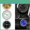 Mini Luminous Quartz Analog Watch Elegant Stick-on Clock For Car Boat And Motorcycle