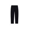 Li Ning Sports Life Collection Solid Color Casual Fleece Lined Straight Fit Mid Rise Knitted Sweatpants Men's Black A AKLU863-1