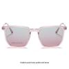 2181 Women's Polarized Magnetic Clip-On Dual-Use Prescription Glasses and Blush Gradient Sunglasses