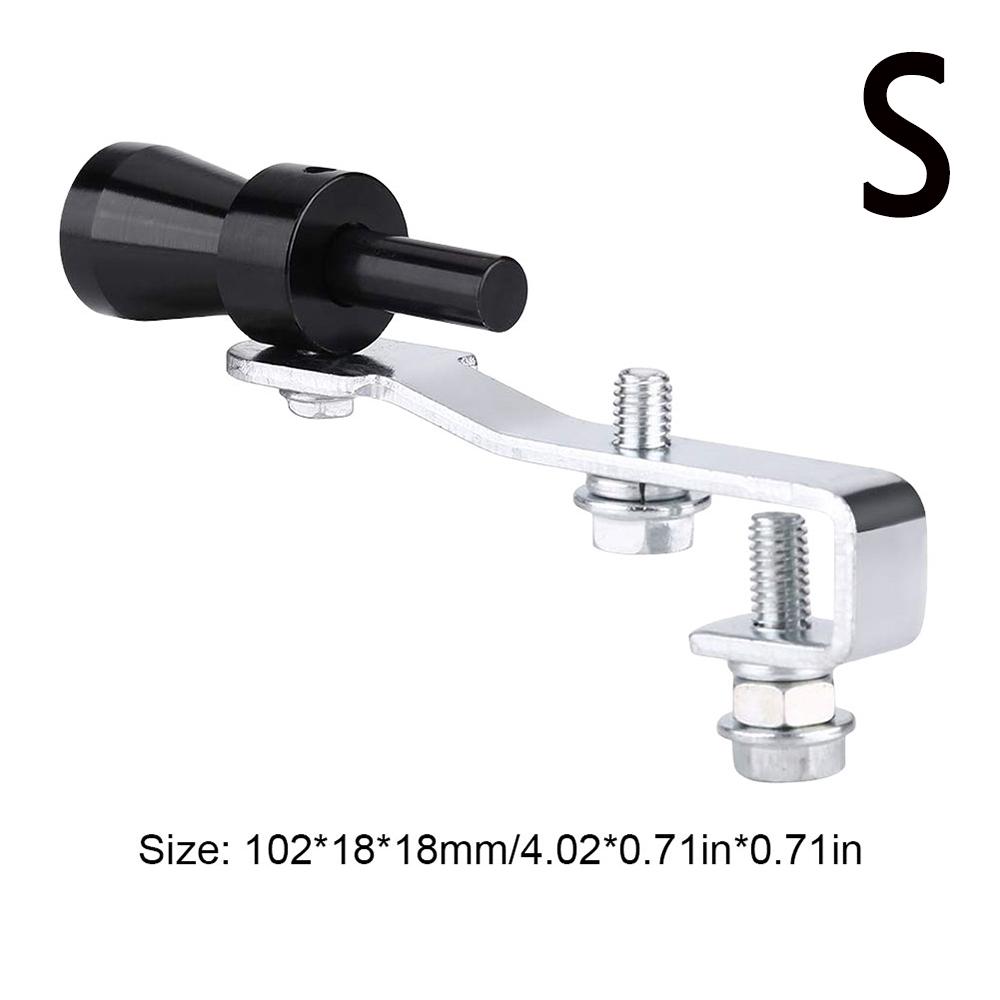 Universeller Auto Turbo Sound Simulator S/M/L Aluminiumlegierung Turbo Auspuff Pfeife Soundverstärker Blow Off für gerades Auspuffrohr