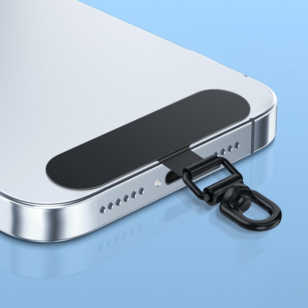 Stainless Steel Phone Case Hanging Rope 360° Rotatable Strap Fixed Gasket  for Mobile Phone