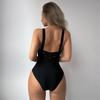 Women S Sexy Solid Slim Fit One Piece Swimsuit