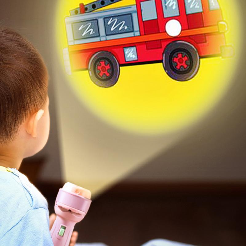 Toddler Flashlight Projector 120 Patterns Projector Toys for Kids Preschool Learning Cartoon Torch Light Projection Flashlight
