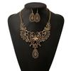 Fashion Hollowed Out Butterfly And Flower Design Women Necklace Earring Set For Women And Men