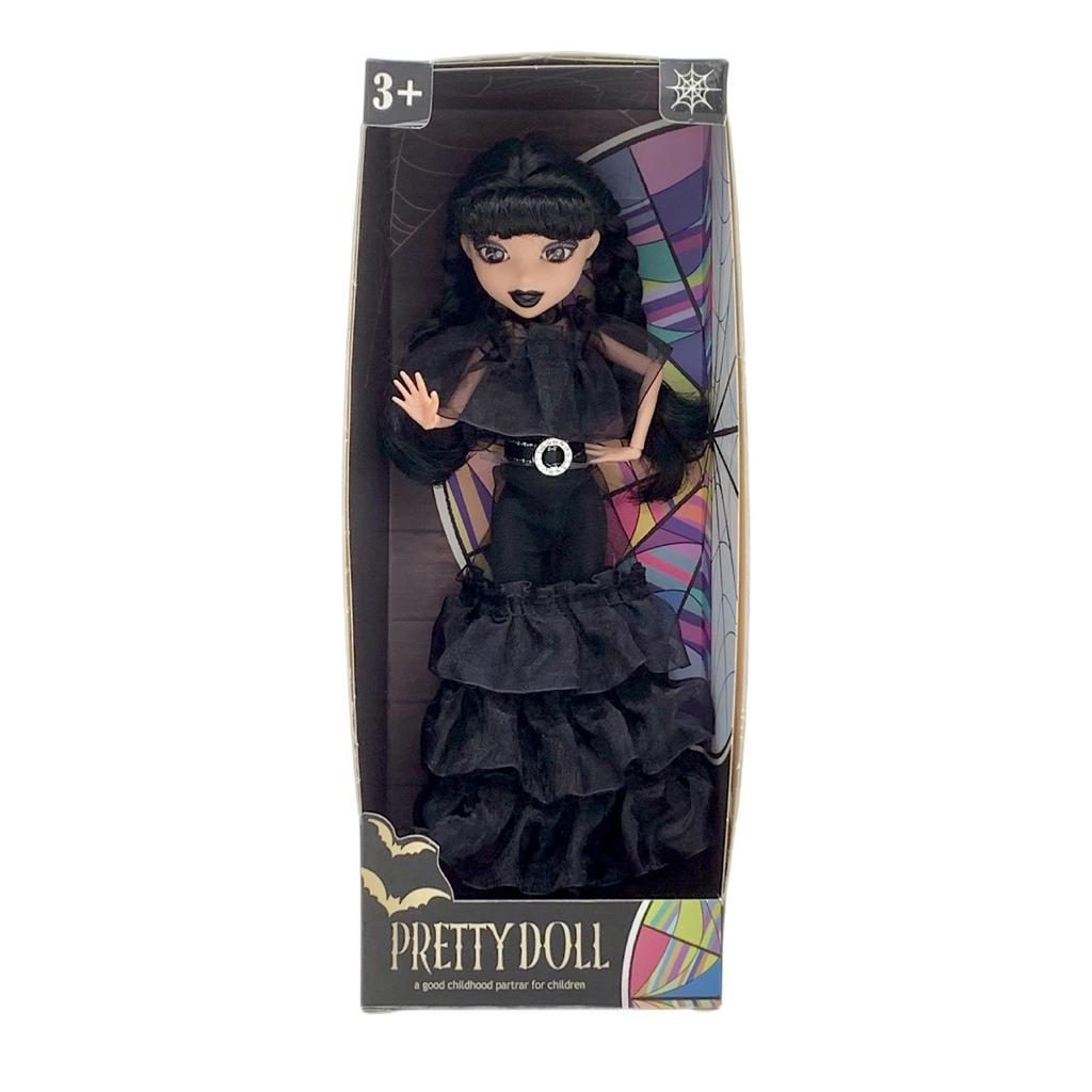 9 Inch Doll With Gift Box Black Dress Heels And Hair Perfect Toy Gift For Girls And Fans