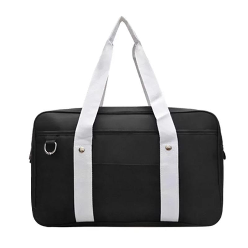 Nieuwe Japanse Stijl Grote JK Uniform Tas Oxford Stof Forens Schooltas, Veelzijdige Studentenzak, Schouder Crossbody Handtas zwart