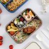 Four-compartment Student Lunch BoxWith Seasoning Box  Worker Microwave Heating Lunch Box Student Special Compartment Lunch Box