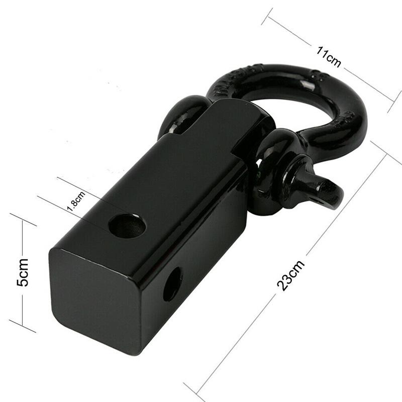 Shackle Hitch Receiver 2 inch 4.75T Solid Heavy Duty Towing Hitch Receiver Best Towing Accessories for Vehicle Recovery Off-Road