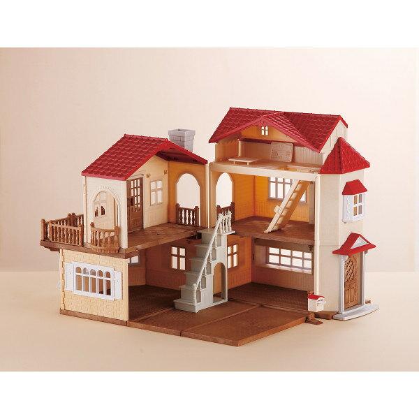 Sylvanian Families Red Roof Large House Attic is Secret Room 3 years up Doll Play Characters Cute Educational Toy Indoor Children Kids Boys Girls Gift