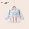 MOMOCO Girls' 2025 Fall Casual Hooded Jacket