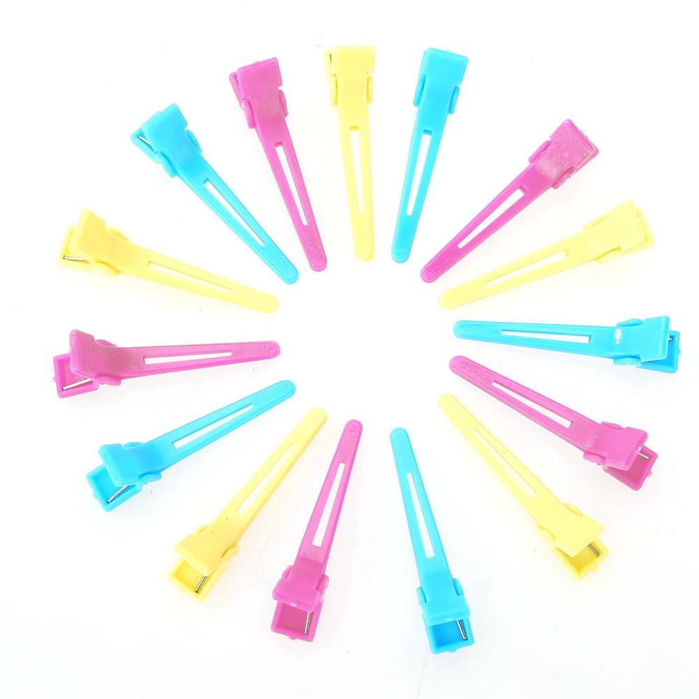 60Pcs Pack Salon Hair Clip Colorful Barrette Hairpin for Hair Dyeing Haircut Styling