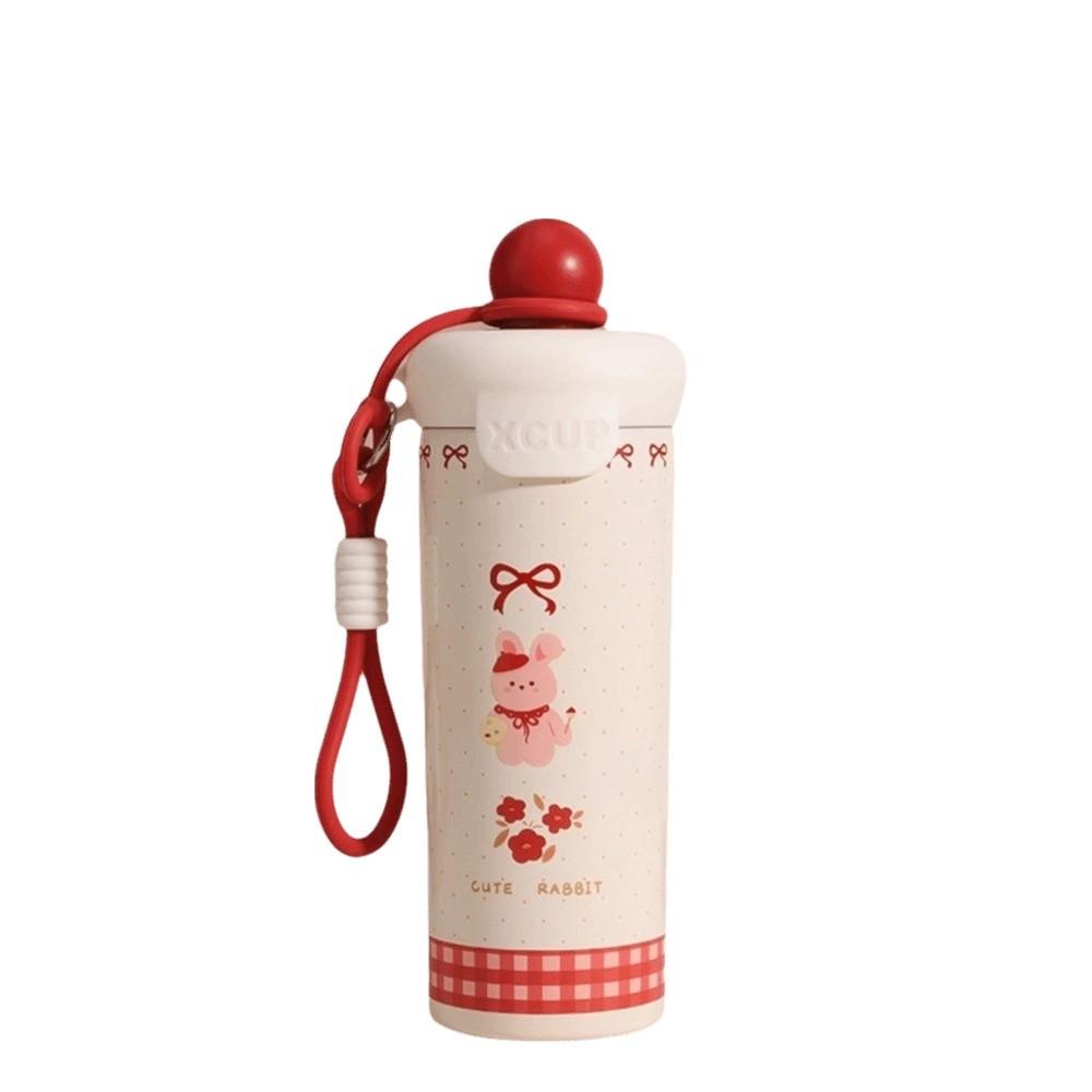 Large Capacity 316 Stainless Steel Cup With Strap Vacuum Flask Leakproof Water Bottle  Office Use