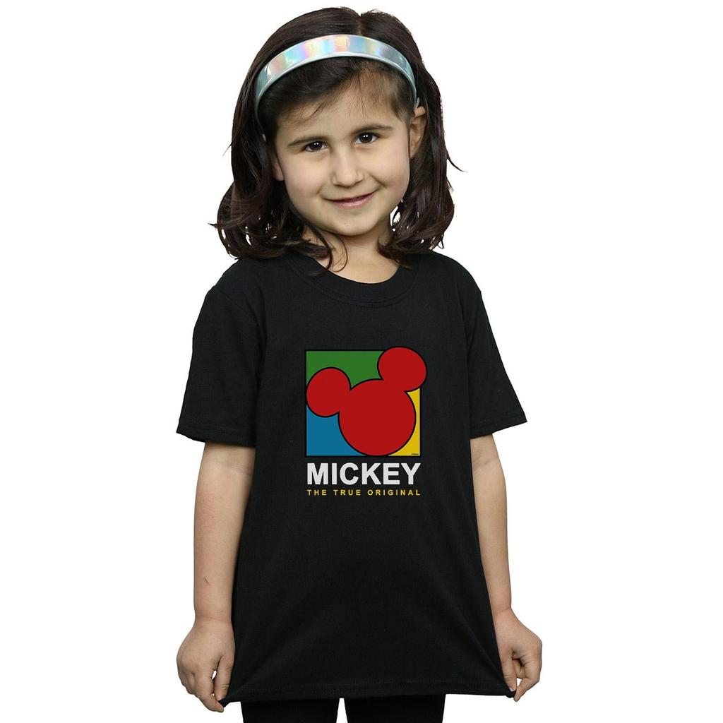 Disney Girls Mickey Mouse True 90s Cotton T-Shirt