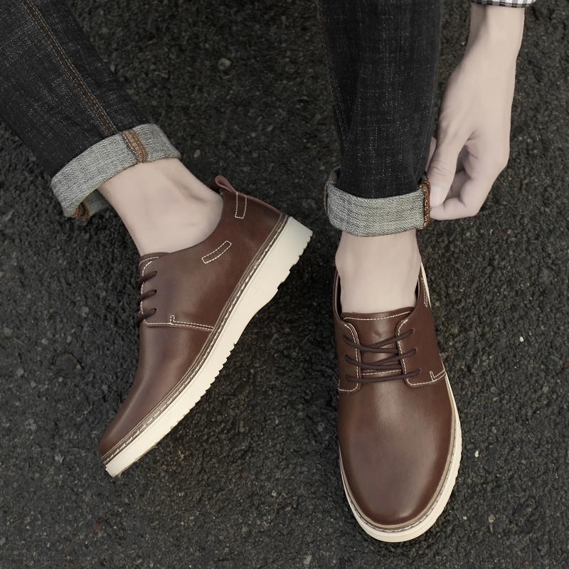 Fashion Trendy minimalist style men's sneakers Comfortable outdoor party and office leather shoes Casual  men leather shoes Hot selling