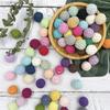Wooden Cotton Crochet Beads 16mm 50pc Mix Color Beads for DIY Necklace Bracelet