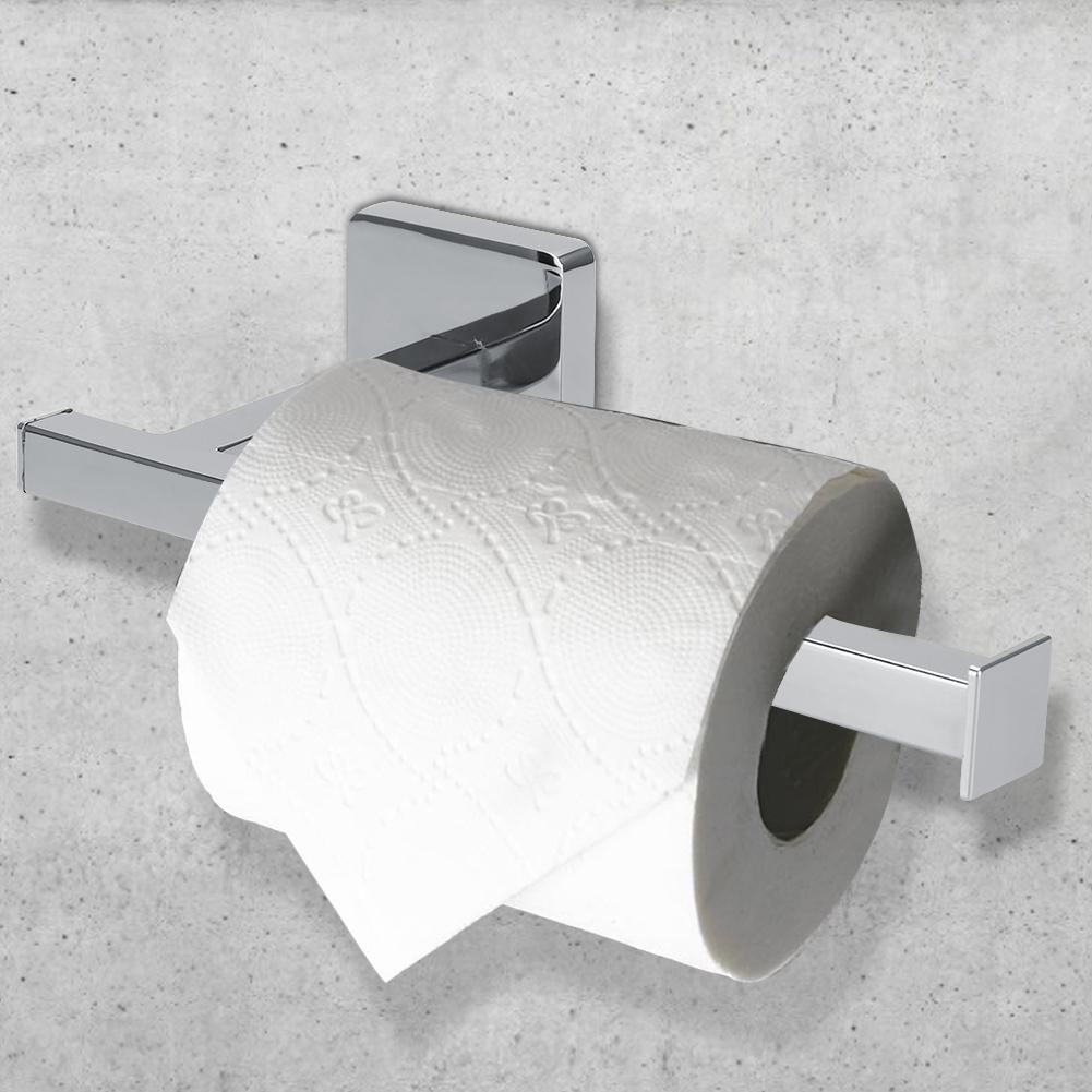 Wall Mounted Rack Toilet Roll Paper Holder Bathroom Tissue Storage Shelf