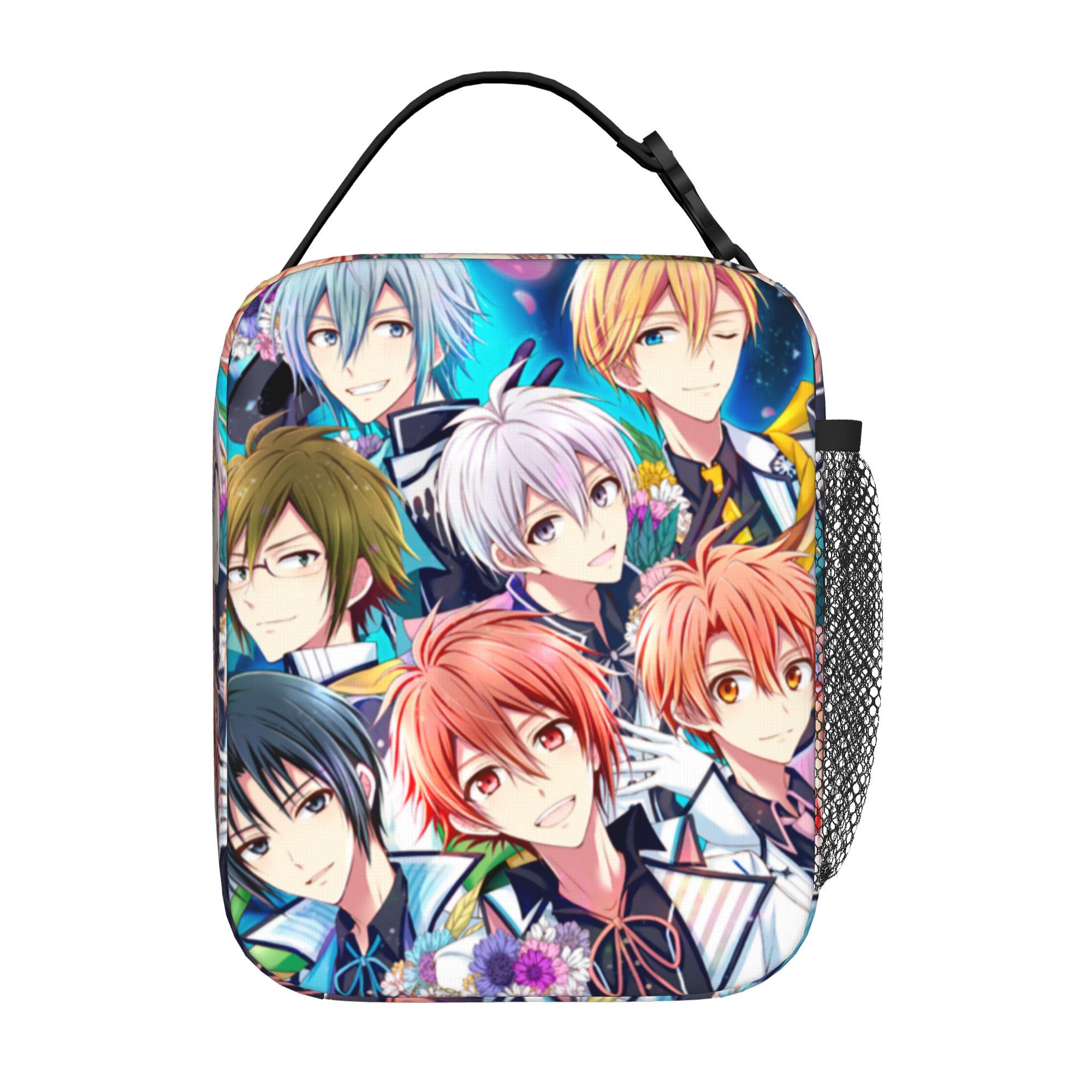 Back to school seasonIDOLiSH7 Food Bag Warmth (2) New Good Quality Multi-Function Solid Lunch Bag One Size