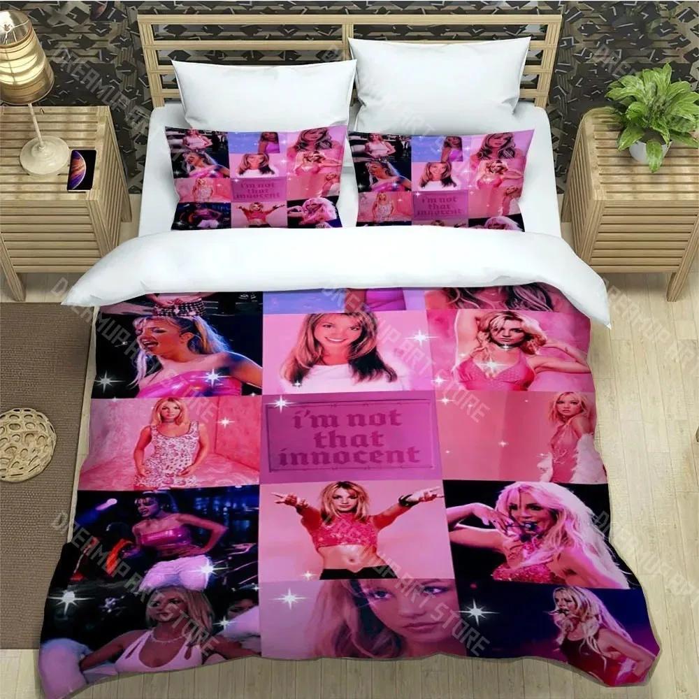 Britney Spears Duvet Cover Pillowcase Bedding Set Adult Boys Girls Bedroom Decoration Children Gift Single Double Large Siz