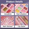 Makeup Kit for Lipstick Makeup Cosmetics Pretend Play Pink Unicorn Princess Washable Safe Makeup Kid Toy Children Girls Gift