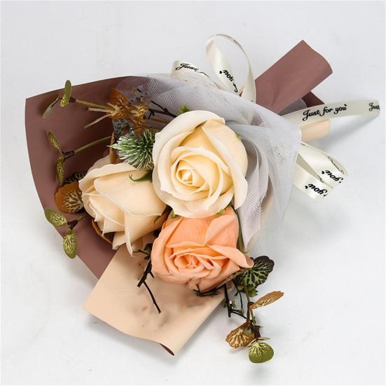 Seifen-Rosenblume, zarte, unverwelkte Seife, lebendige, langlebige Simulationsblumen