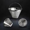 Stainless Steels Coffee Filter Fine Mesh Cone Shape Strainer Easy Cleaning Compatibles with Various Brewing Accessories