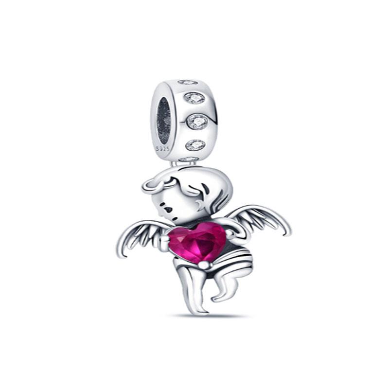 925 Silver Snake Leopard Beads Camera Flower Pendant Charm For European Bracelets DIY Jewelry Gifts