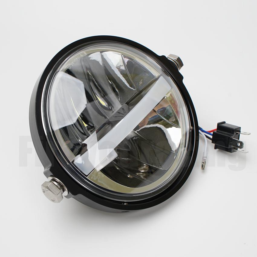 

Мотоцикл 5.75 светодиодная фара в сборе для AprIlia CR150 Leoncino Monster 696 ретро мотоциклетная передняя фара E9 DOT 30 Вт