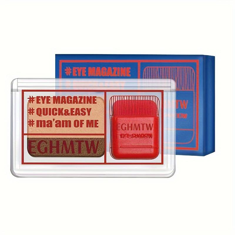 Quick Eyeshadow Color Mixing Disc Brush Easy To Apply Glitter Earth Brown Color Golden Brown Eyeshadow Palette