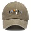 Cute cat printed baseball cap for men and women, simple and casual, daily sun protection, duck tongue cap