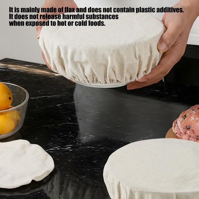 Pack Of 4 Bread Proofing Basket Cloth Liners Bread Rising Supplies For Sourdough Baking Round Banneton Liner Covers