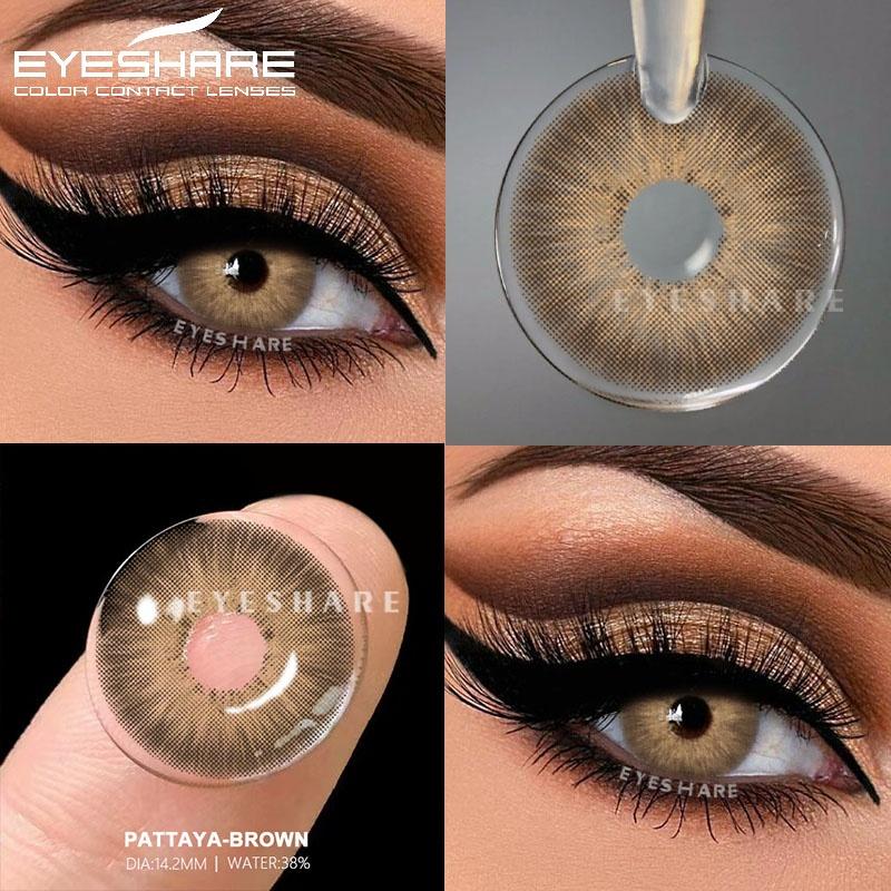 1 Paar farbige Kontaktlinsen für die Augen Grüne Linsen Graue Pupillen Schöne Pupillenfarbe Augenlinse Jährlich Natürliche Blaue Linse