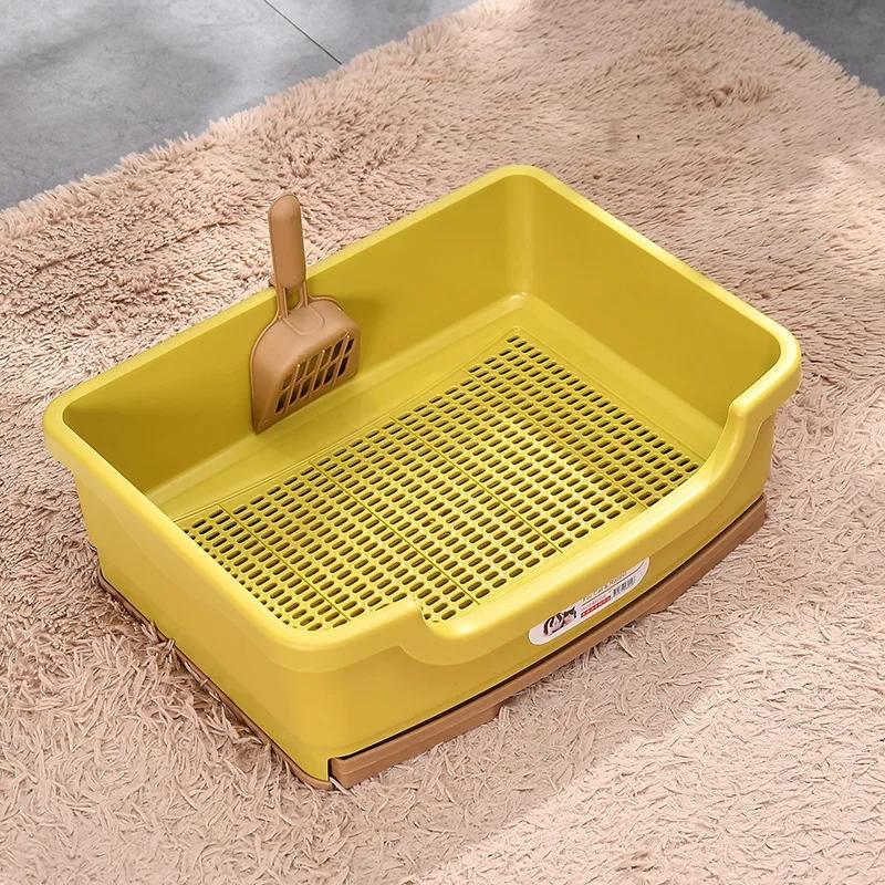 

Висувний стиль Дресирувальник для домашніх тварин Лоток Котячий лоток Анти-бризкування Кошеня Собака Кролик Пластиковий туалет Підніжне судно Засоби для чищення Підніжне судно для кота світло-зелений колір