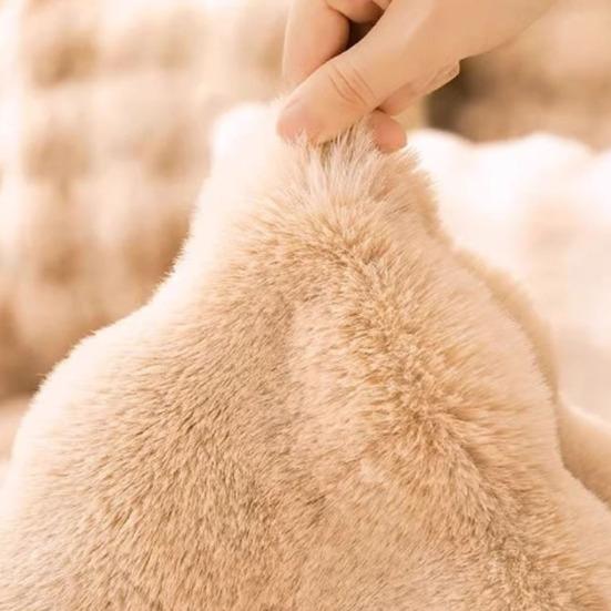 Плюшева ковдра для домашніх тварин Товстий ортопедичний килимок для собак і котів Водонепроникна підкладка Нековзка основа Знімна миюча наволочка Захищена від проливання Підкладка для лежанки домашніх тварин