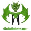 Conjunto de Disfraz RP Dragón Mejorado Alas Cola Máscara Fiesta de Halloween Cosplay Disfraz de Fantasía para Adultos
