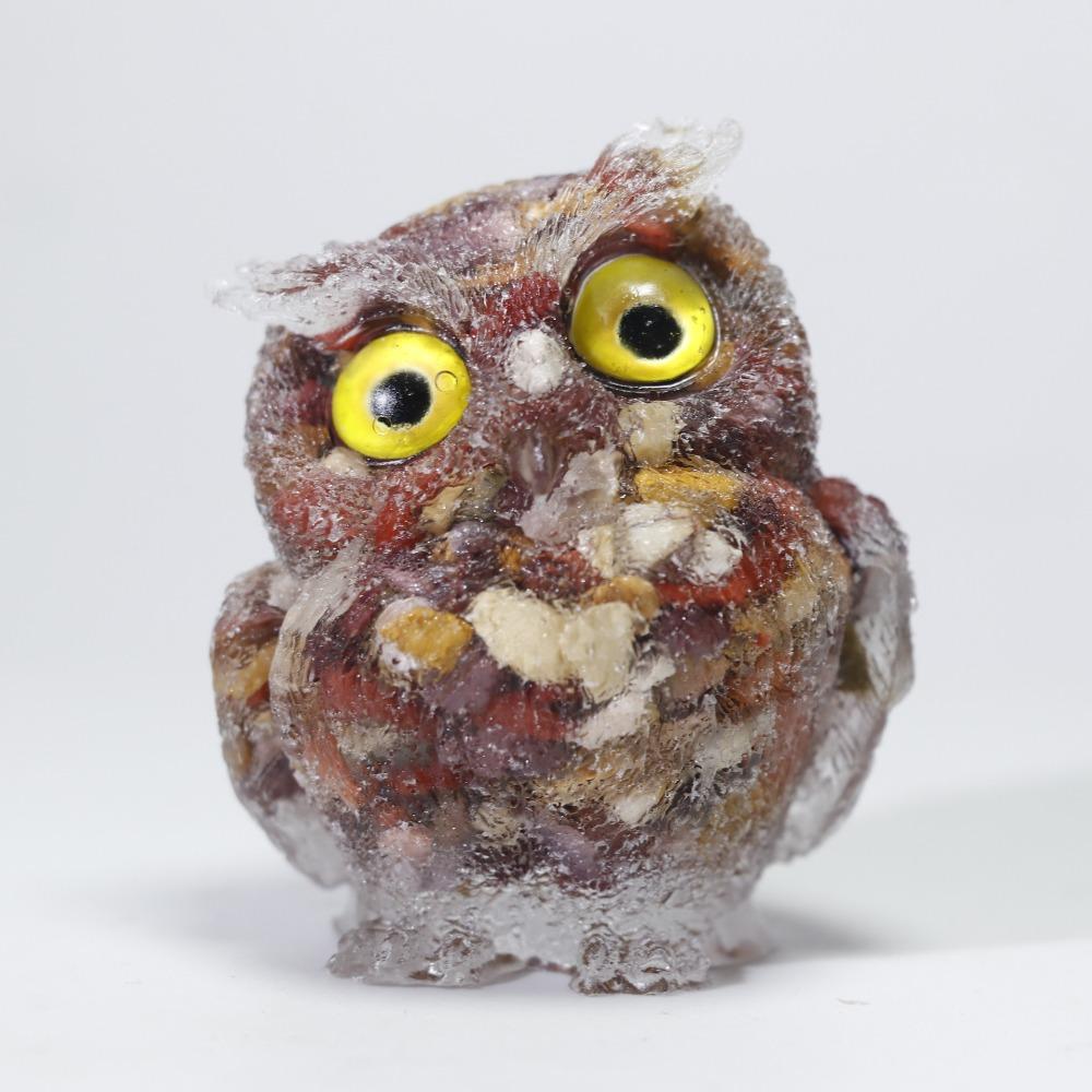 Cute Owl Crystal Gravel Home Ornaments Handicrafts Decorative Gifts Home Ornaments