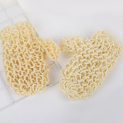 1Pc Exfoliating Hemp Bath Glove Mitten Bamboo Fiber Double-Sided Bath Gloves