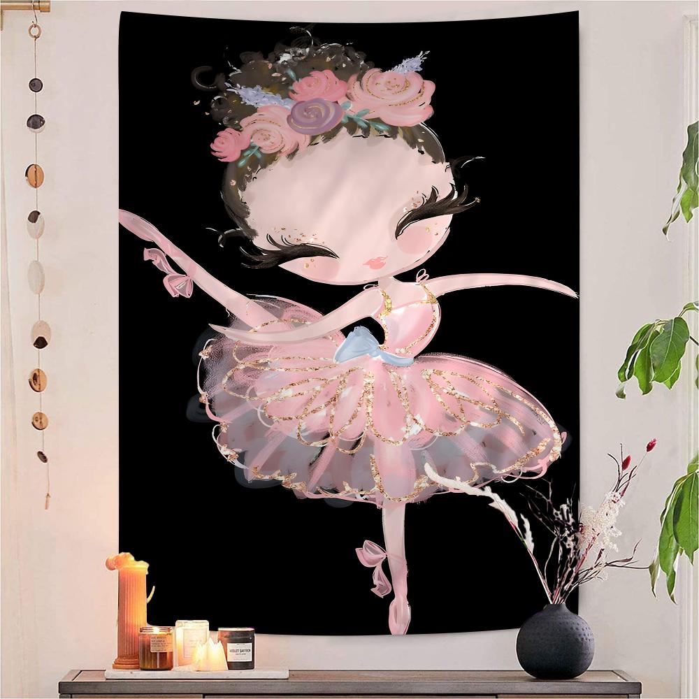Nordic Ballet Princess Nursery Hanging Bohemian Tapestry Hanging Tarot Hippie Wall Rugs Dorm Japanese Tapestry