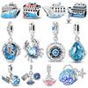 Copper Blue Ocean Charms Bead Cruise Fine Ship Crab Seahorse Pendants Fit Bracelet Diy Jewellery Marking Present