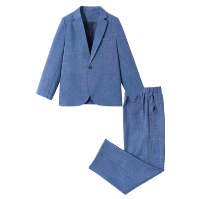 LOLANTA Children's Formal Suit, Checkered Pattern, 2-Piece Set for Boys, Perfect for Entrance Ceremonies, Graduations, Recitals, Shichi-Go-San, and We