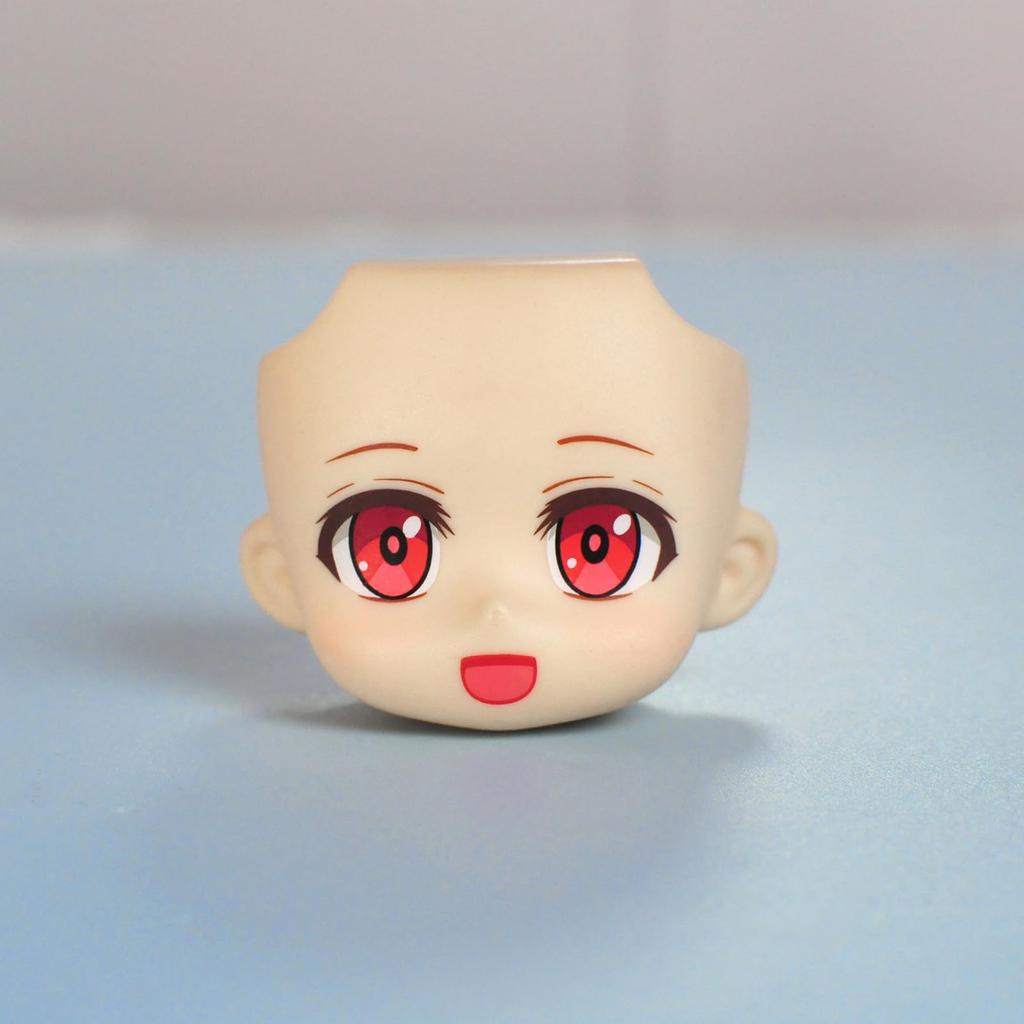 YMY GSC 1/12 Scale Doll Head with Eyes Suitable for BJD Dolls, No Accessories, DIY Makeup, Doll Face