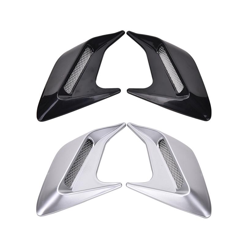 2 Pcs Car Simulation Side Vents Decorative Air Flow Intake Hood Vents